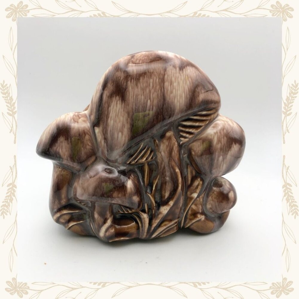 Vintage Ceramic Mushroom Napkin Holder
